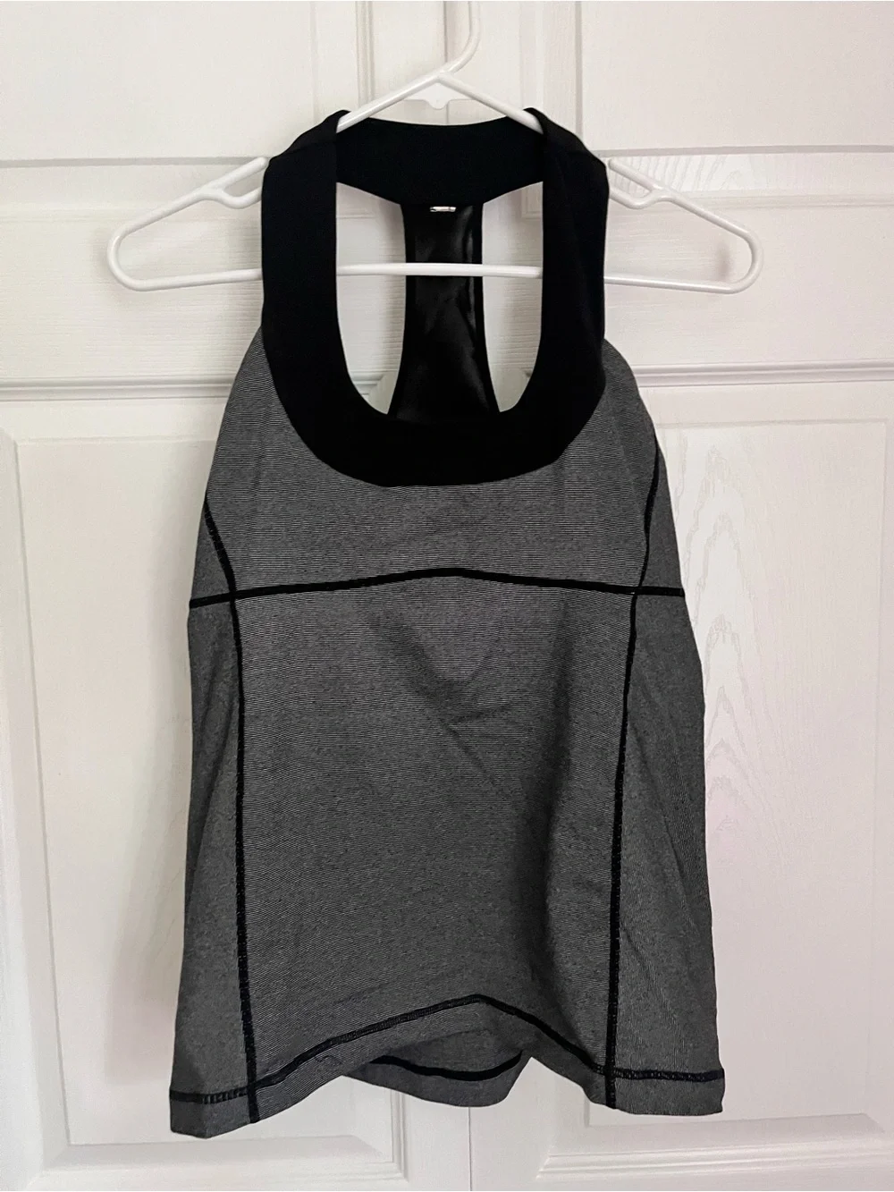 lululemon athletica Black and Gray Racerback Tank
